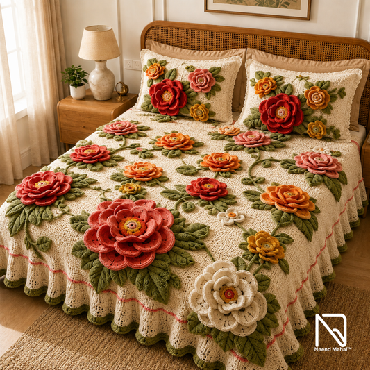 Krosh Kala - Gul Zareen 7D Bedsheet Set