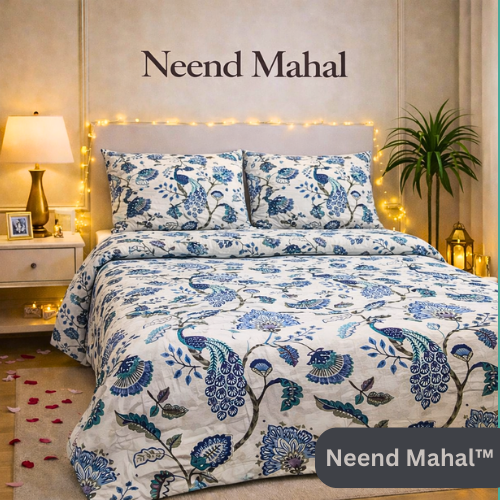 Gulnaar – Neel Mayur Heritage | 100% Pure Cotton King Size Bedsheet (250 TC)