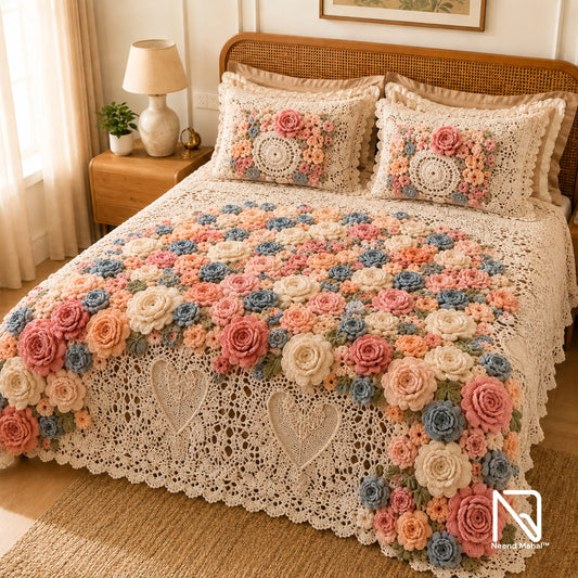 Krosh Kala - Gul Meher 7D Bedsheet Set