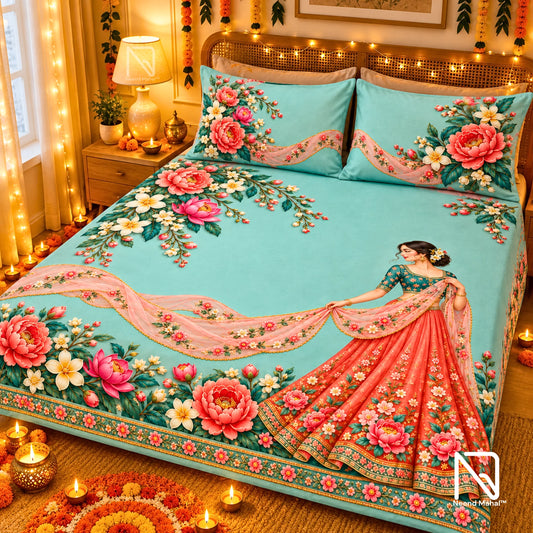 Deepvalli – Odhni Lehar Bedsheet Set