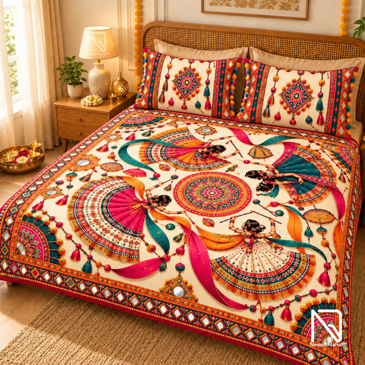 Garba Mehfil – Jhanak Garba Bedsheet Set
