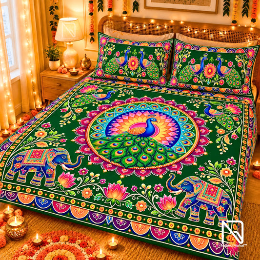 Deepvalli – Shahi Utsav Bedsheet Set