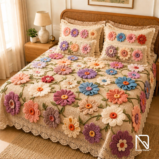 Krosh Kala - Rang Bahaar 7D Bedsheet Set